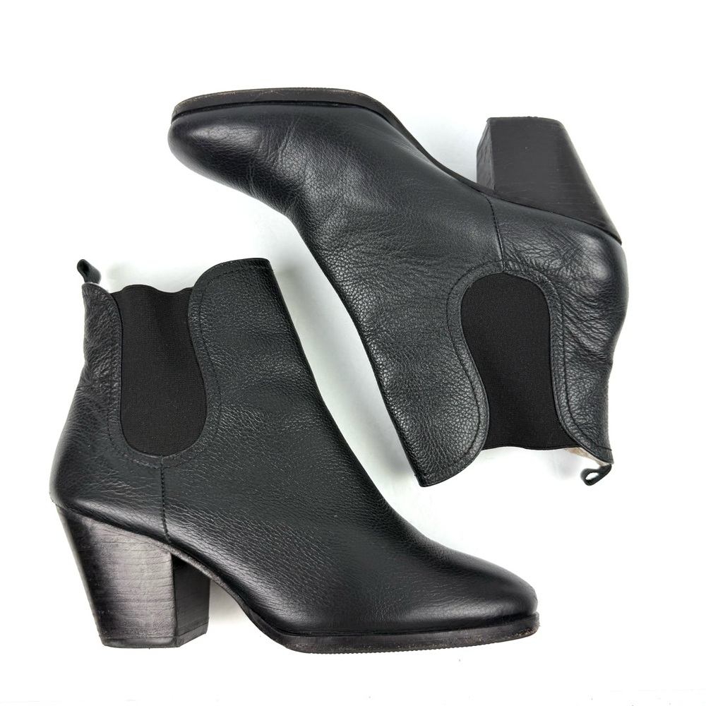 Rachel Comey Nassau Ankle Boots 9 Black‎  Leather Lined Chelsea Bootie Womens